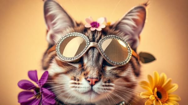Accessoires à la mode pour le soin des yeux des chats